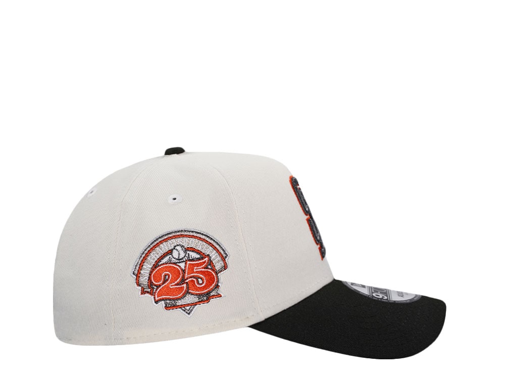 New Era San Francisco Giants 25th Anniversary Chrome Throwback Two Tone Edition 9Forty A Frame Snapback Casquette
