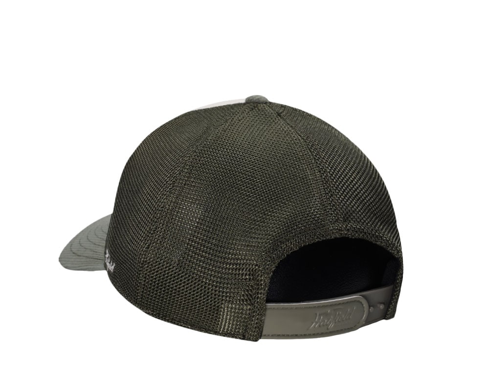 Hatfield Soft Lime Ivory Dark Green Trucker Snapback Casquette