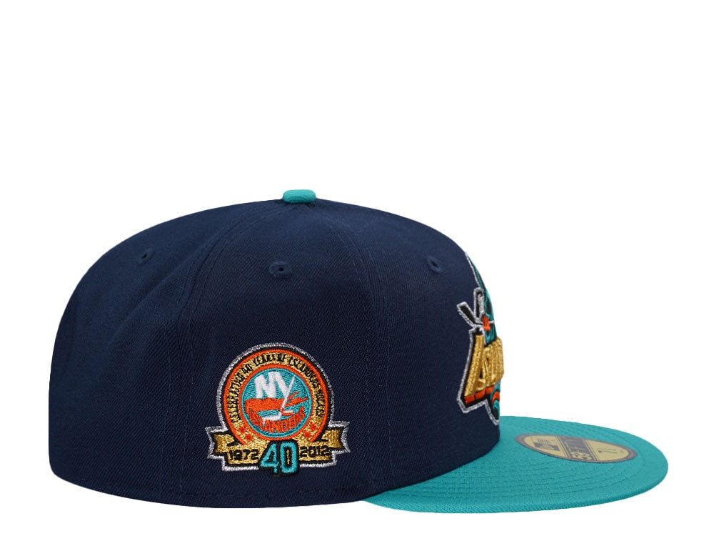 New Era New York Islanders 40th Anniversary Navy Two Tone Edition 59Fifty Fitted Casquette