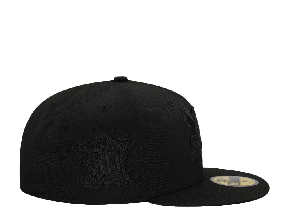 New Era Anaheim Ducks 30th Anniversary Blackout Orange Laser Prime Edition 59Fifty Fitted Casquette