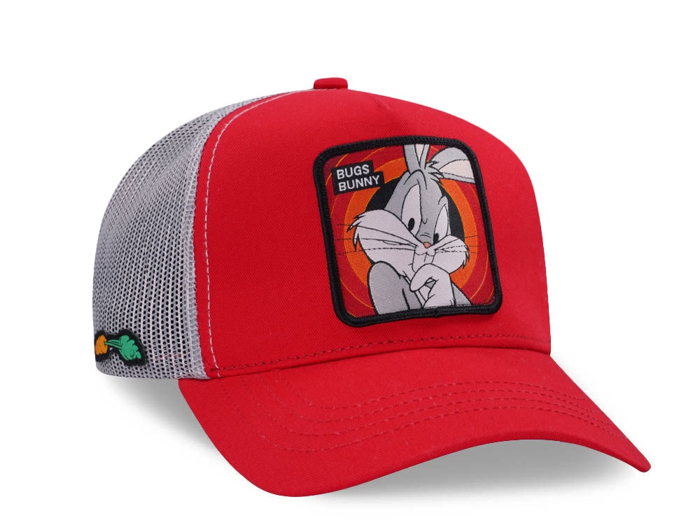Capslab Looney Tunes Bugs Bunny Red Trucker Snapback Casquette