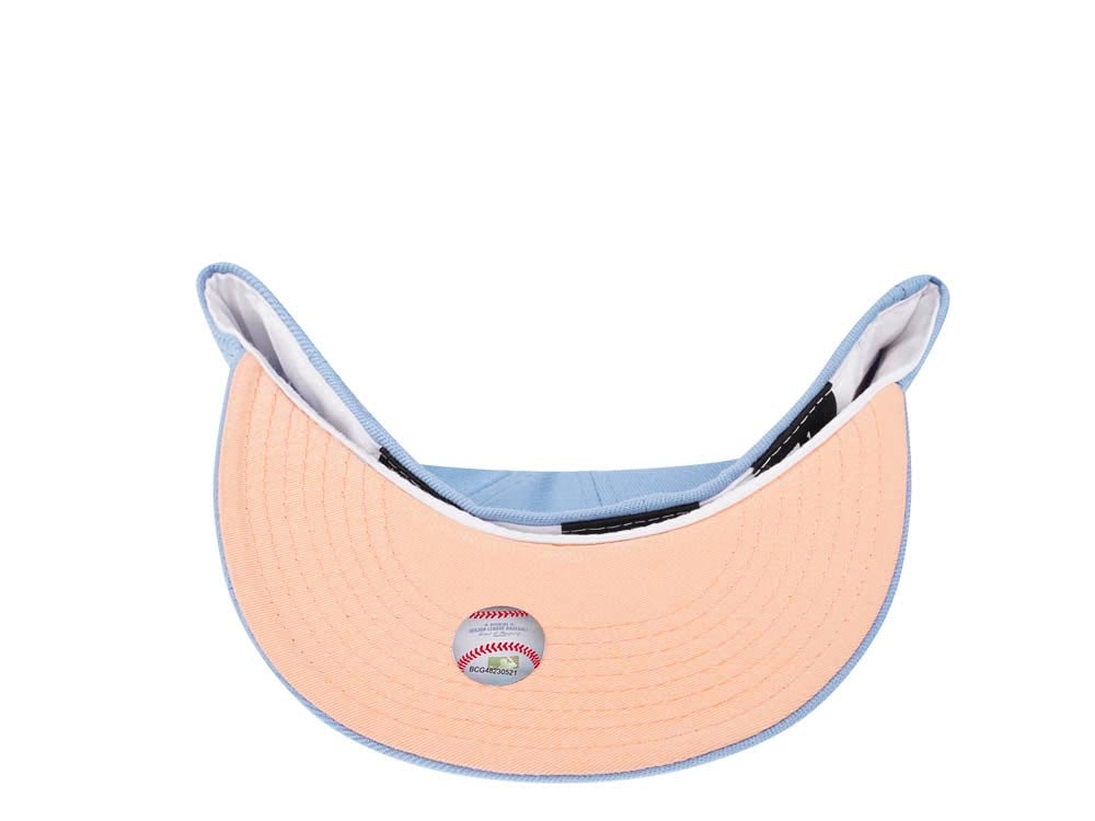 New Era Milwaukee Brewers 50th Anniversary Summer Sky Peach Edition 59Fifty Fitted Casquette