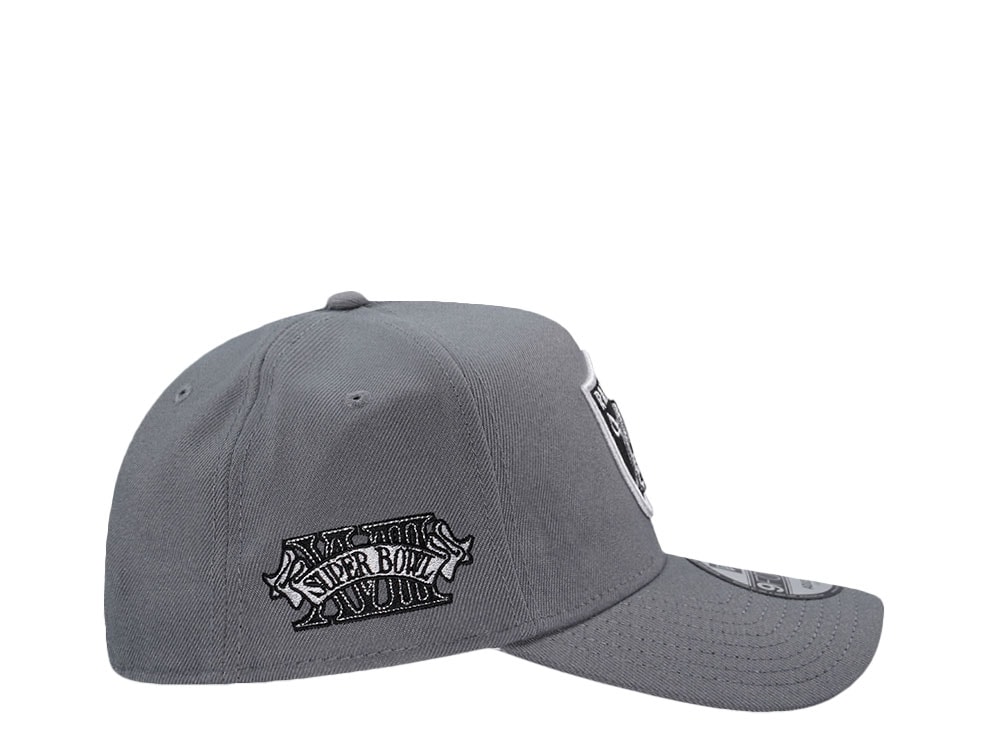 New Era Las Vegas Raiders Super Bowl Champions XVIII Gray Prime Edition 9Forty A Frame Snapback Casquette