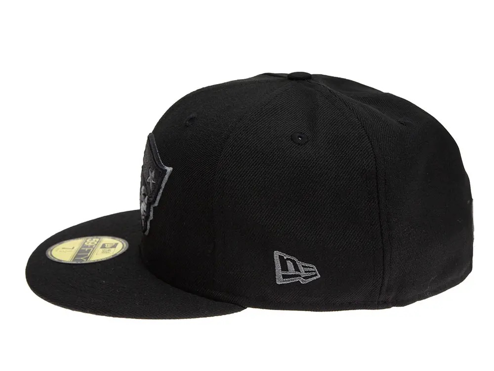 New Era New England Patriots Black & Grey 59Fifty Fitted Casquette