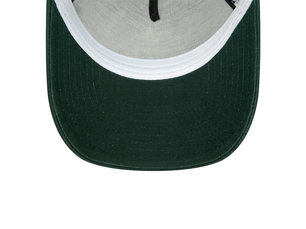 New Era Washed Patch Green A Frame Trucker Snapback Casquette