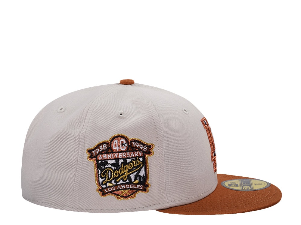 New Era Los Angeles Dodgers 40th Anniversary Stone Two Tone Edition 59Fifty Fitted Casquette