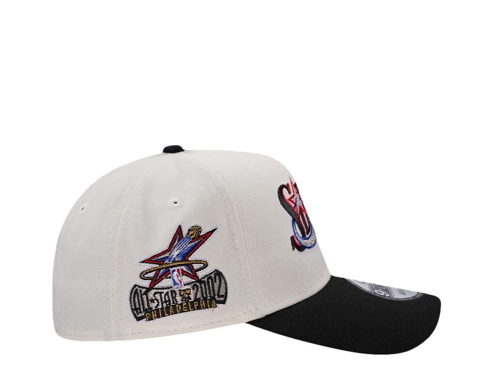 New Era Philadelphia 76ers All Star Game 2002 Chrome Two Tone Edition 9Forty A Frame Snapback Casquette