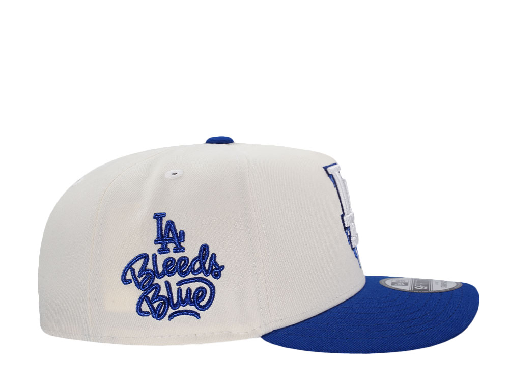 New Era Los Angeles Dodgers Bleed Blue Chrome Two Tone Edition 9Fifty A Frame Snapback Casquette