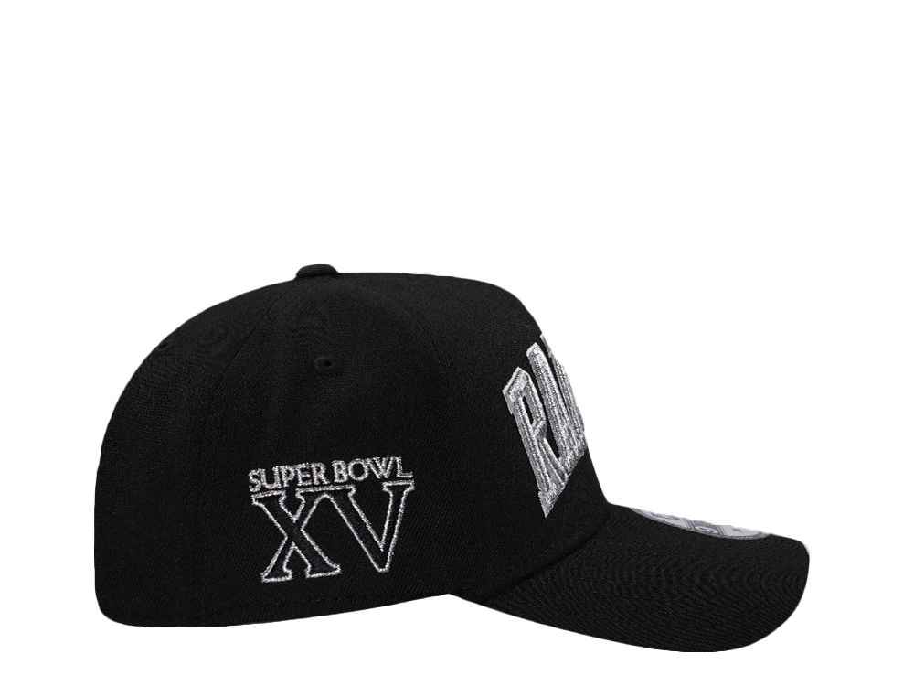 New Era Las Vegas Raiders Super Bowl XV Black Prime Edition 9Forty A Frame Snapback Casquette