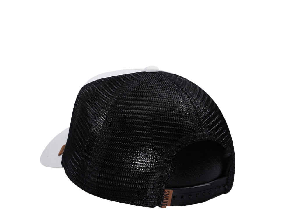 Djinns Cotton Knit White Trucker Snapback Casquette