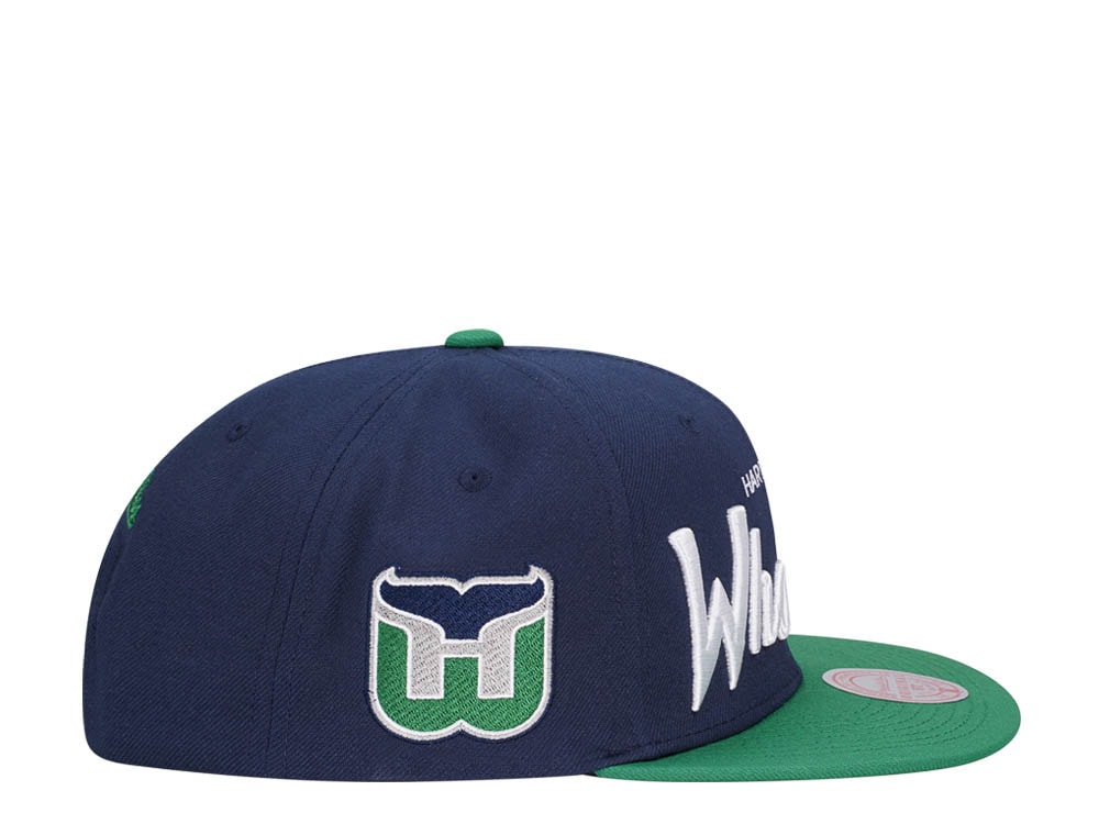 Mitchell & Ness Hartford Whalers Vintage Script Snapback Casquette