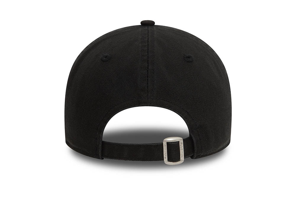New Era Los Angeles Dodgers Washed Black and White 9Twenty Strapback Casquette