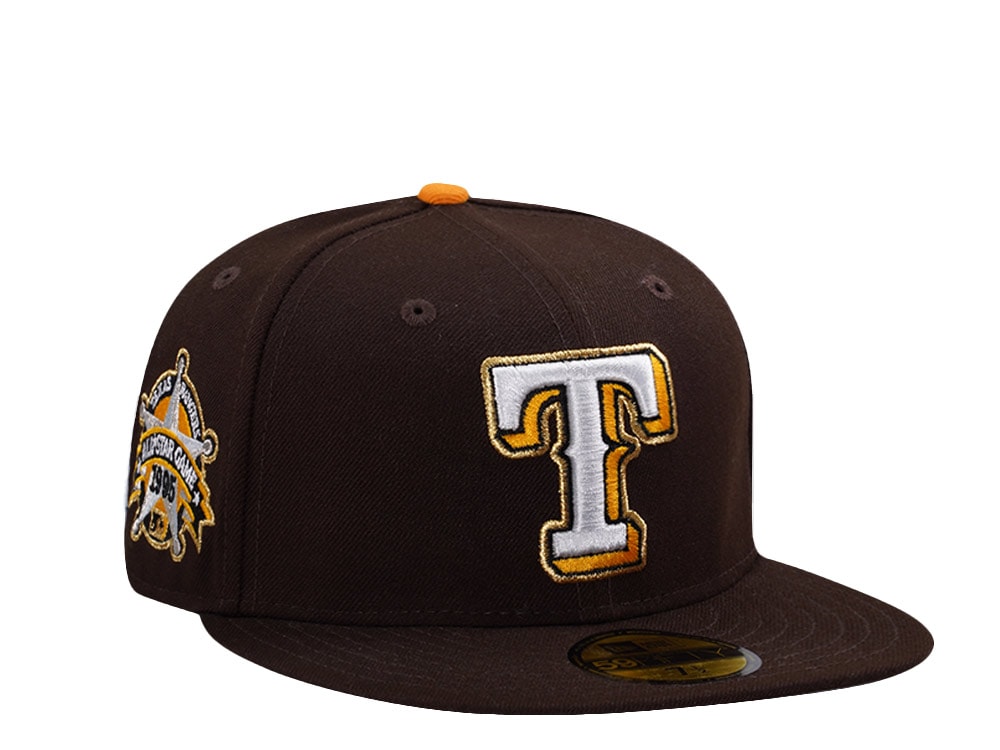 New Era Texas Rangers All Star Game 1986 Burnt Wood Prime Edition 59Fifty Fitted Casquette
