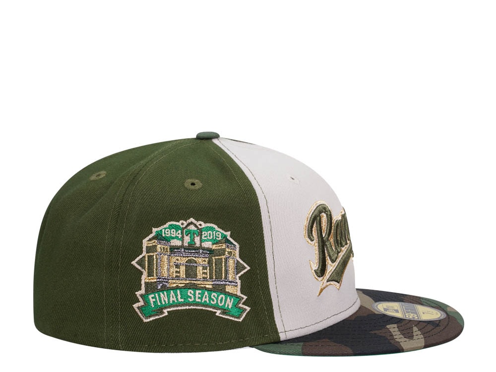 New Era Texas Rangers Final Season Outdoor Camo Edition 59Fifty Fitted Casquette