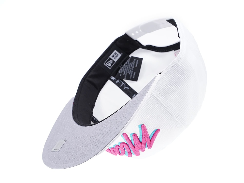 New Era Miami Heat Vice Edition White 9Fifty Snapback Casquette