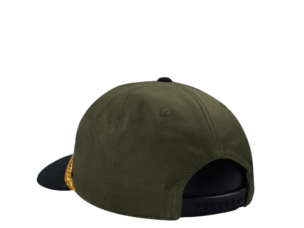 American Needle ACDC Roscoe Army Green Snapback Casquette