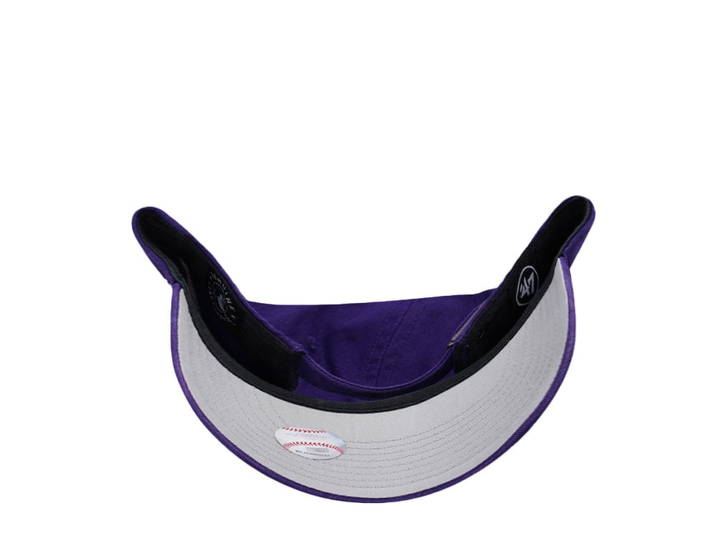 47Brand New York Yankees Purple Base Runner Clean up Strapback Casquette