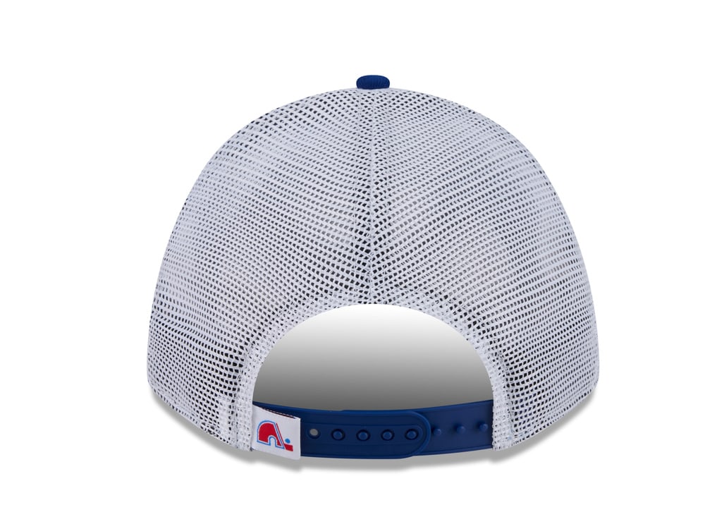New Era Quebec Nordiques Official Team Color Edition 9Forty M Crown A Frame Trucker Snapback Casquette