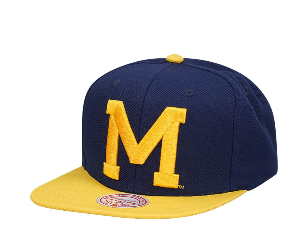 Mitchell & Ness University of Michigan Team Two Tone 2.0 Snapback Casquette