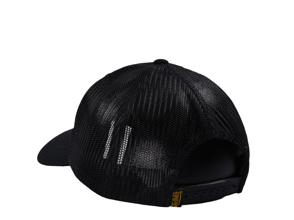 Von Dutch Live Fast Motorcycles Black Trucker Edition Snapback Casquette