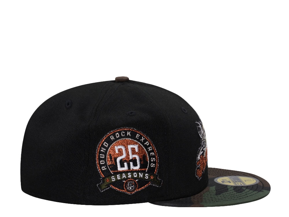 New Era Round Rock Jackalopes Camouflage Two Tone Edition 59Fifty Fitted Casquette