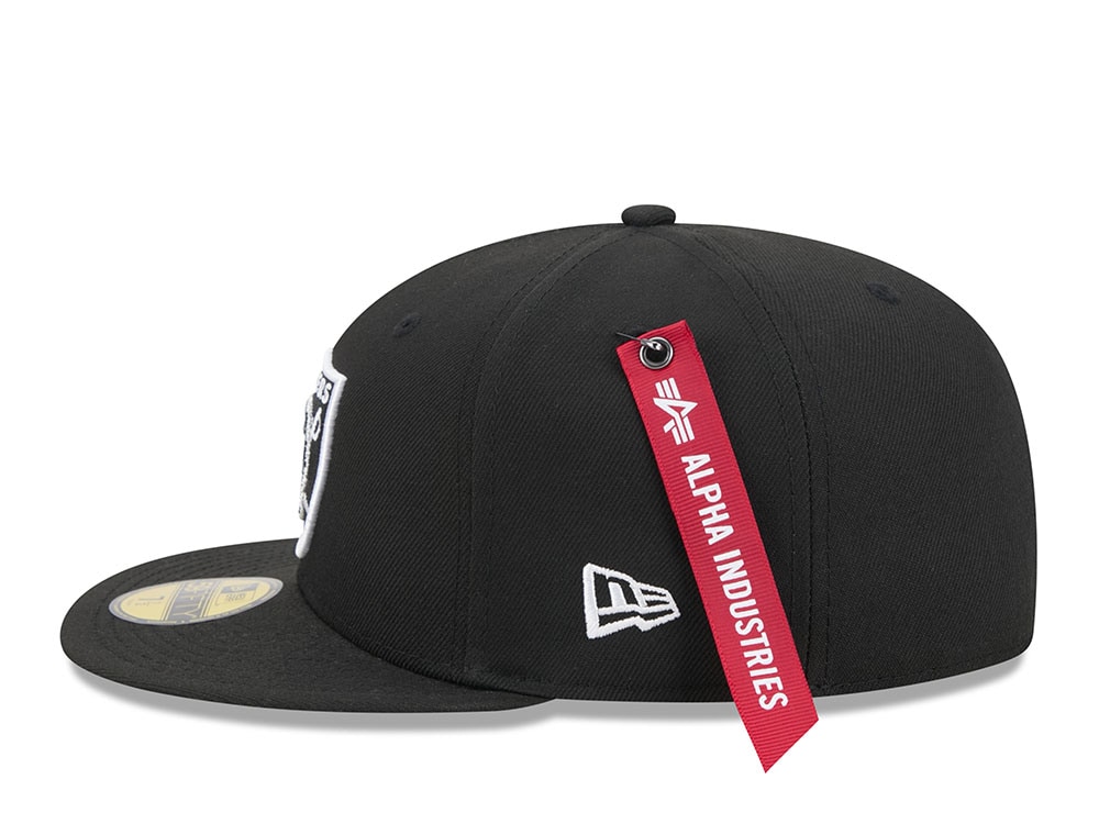 New Era Alpha Industries Las Vegas Raiders Navy Prime Edition 59Fifty Fitted Casquette
