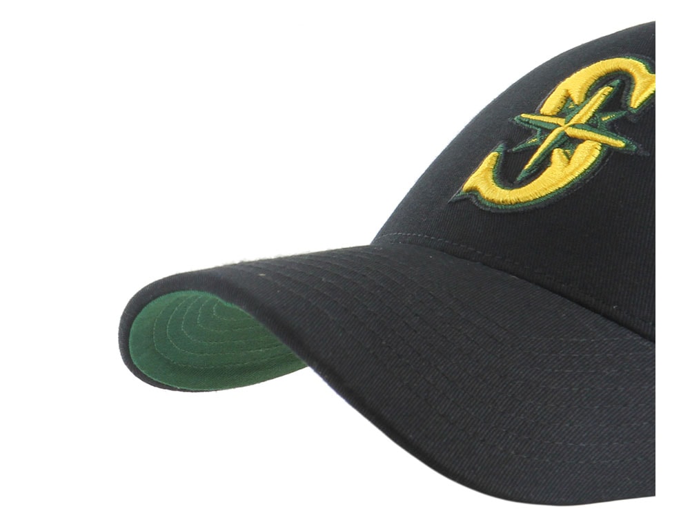 47Brand Seattle Mariners Cooperstown Black Edition MVP Snapback Casquette