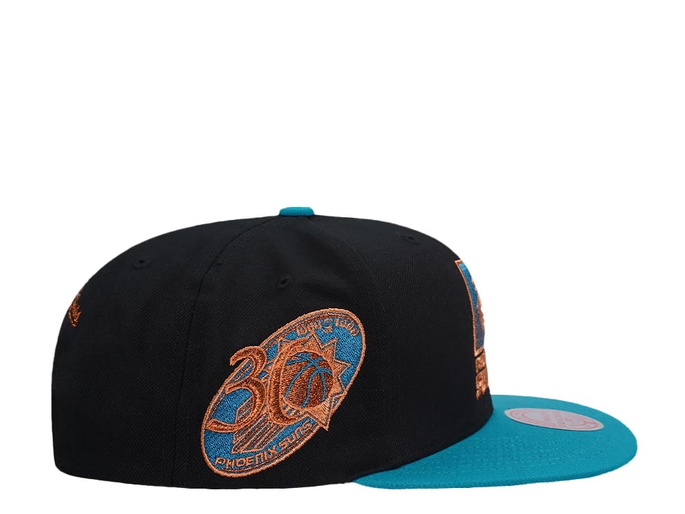 Mitchell & Ness Phoenix Suns 30th Anniversary Make Cents Black Two Tone Hardwood Classic Snapback Casquette