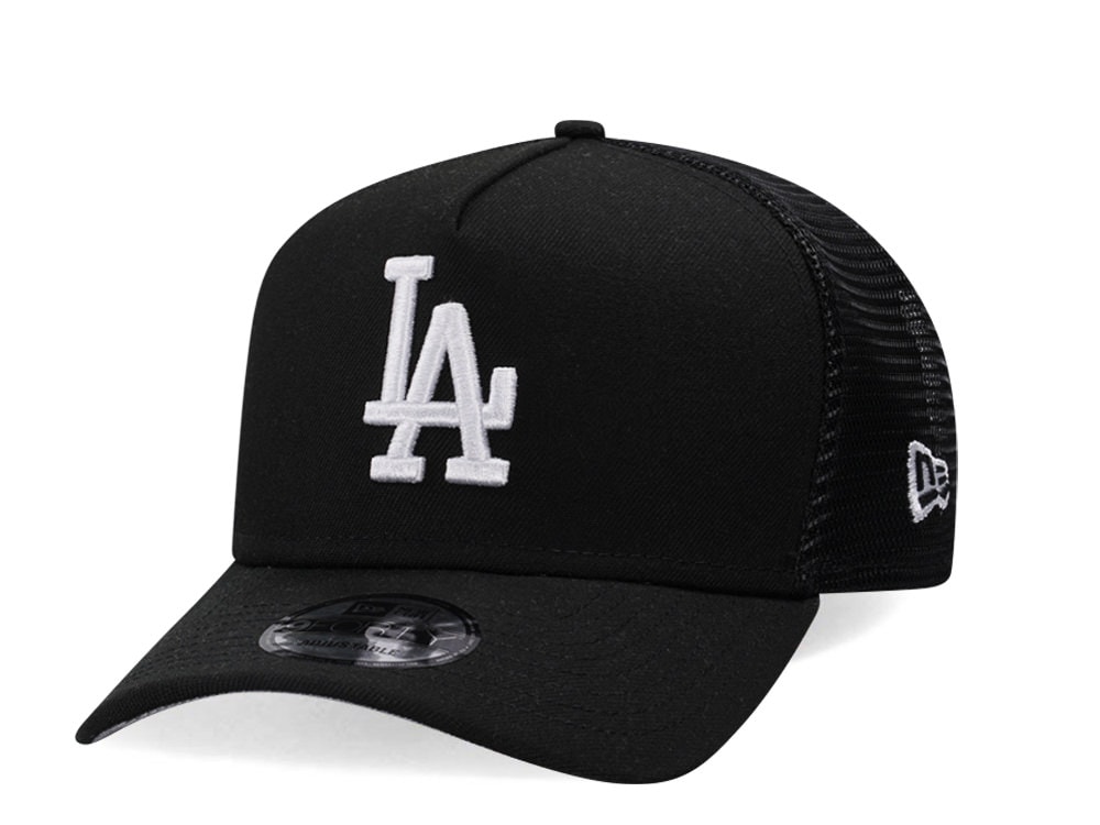 New Era Los Angeles Dodgers Classic Black Trucker A Frame 9Forty Snapback Casquette