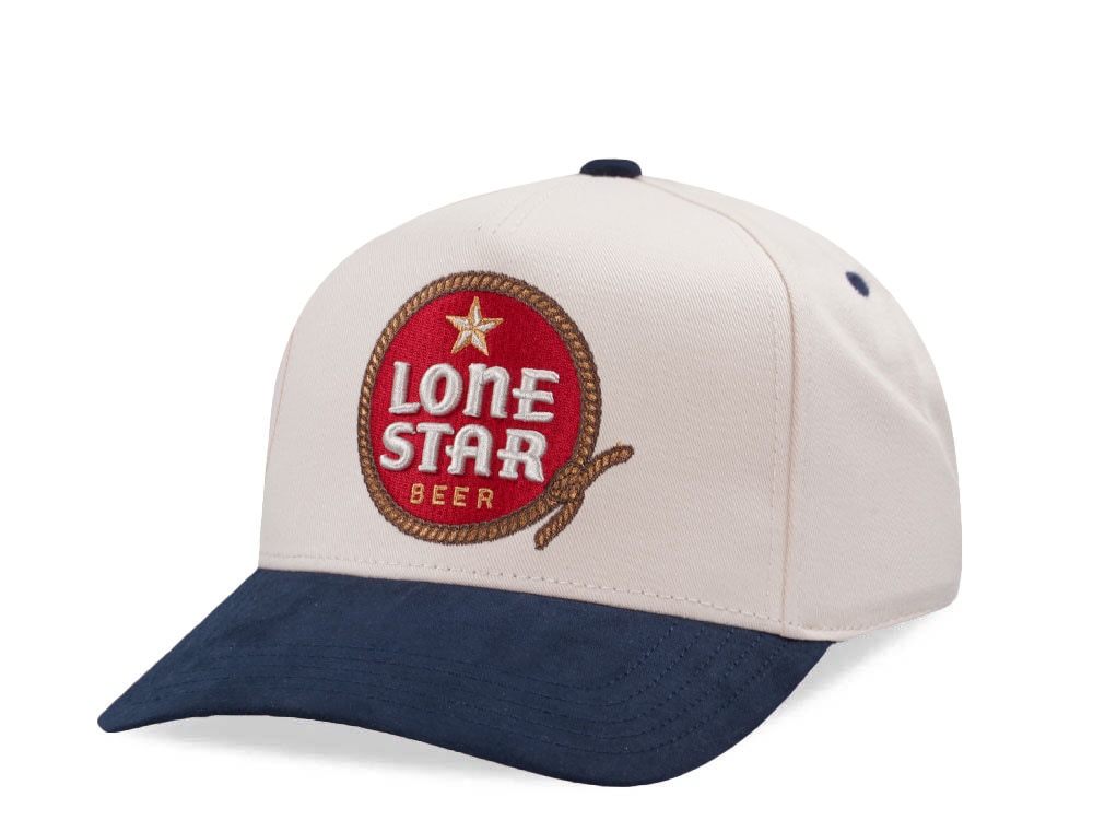 American Needle Lone Star Beer Ivory Wrangler Edition Snapback Casquette