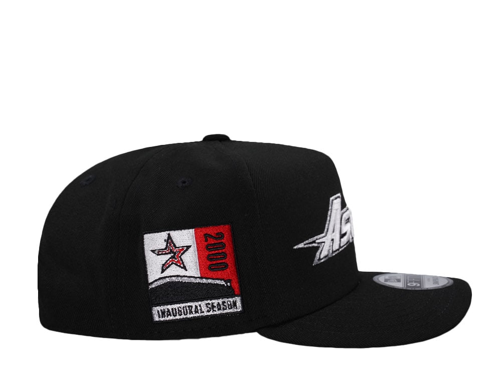 New Era Houston Astros Inaugural Season 2000 Black and Red Edition 9Fifty A Frame Snapback Casquette