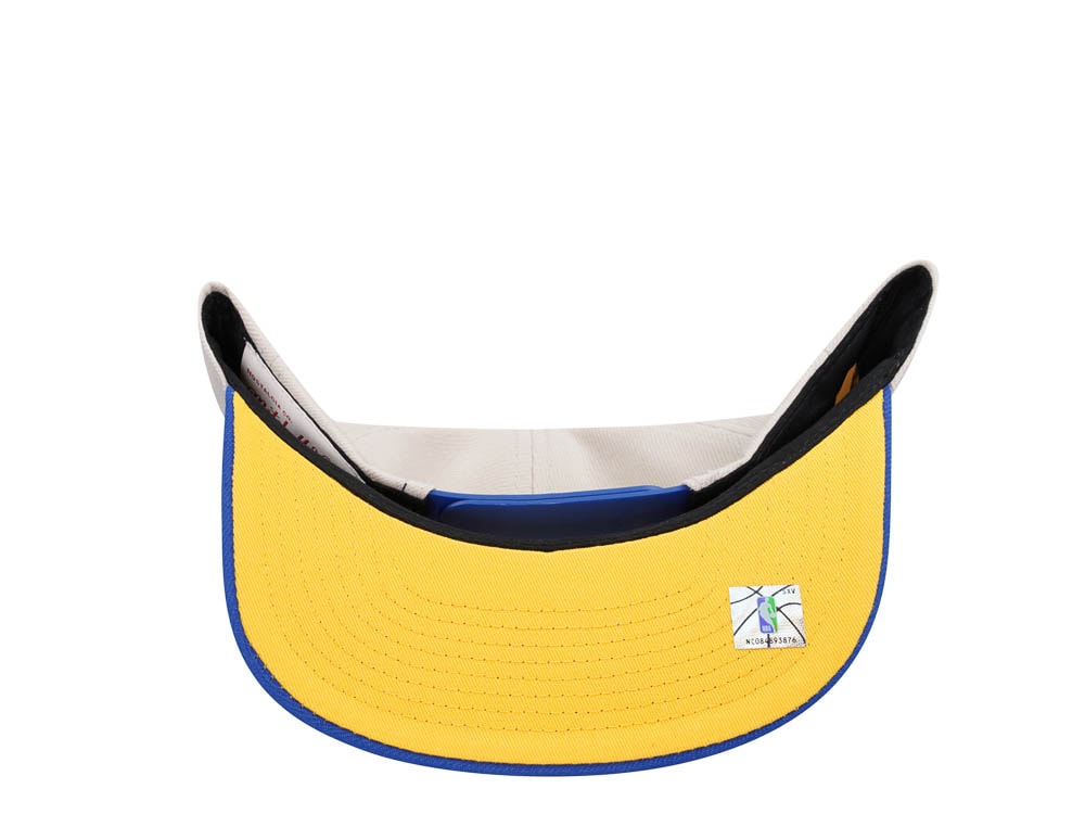 Mitchell & Ness Golden State Warriors Sail Off White Two Tone Snapback Casquette