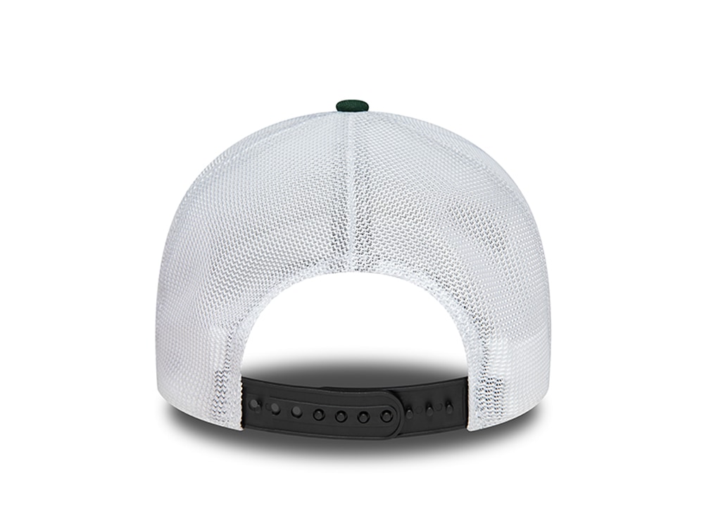 New Era Washed Patch Green A Frame Trucker Snapback Casquette
