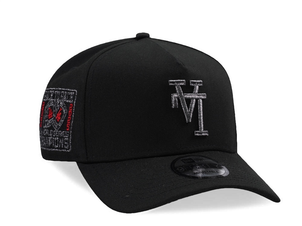 New Era Los Angeles Dodgers Back to Back Champions Upside Down Black Prime Edition 9Forty A Frame Snapback Casquette