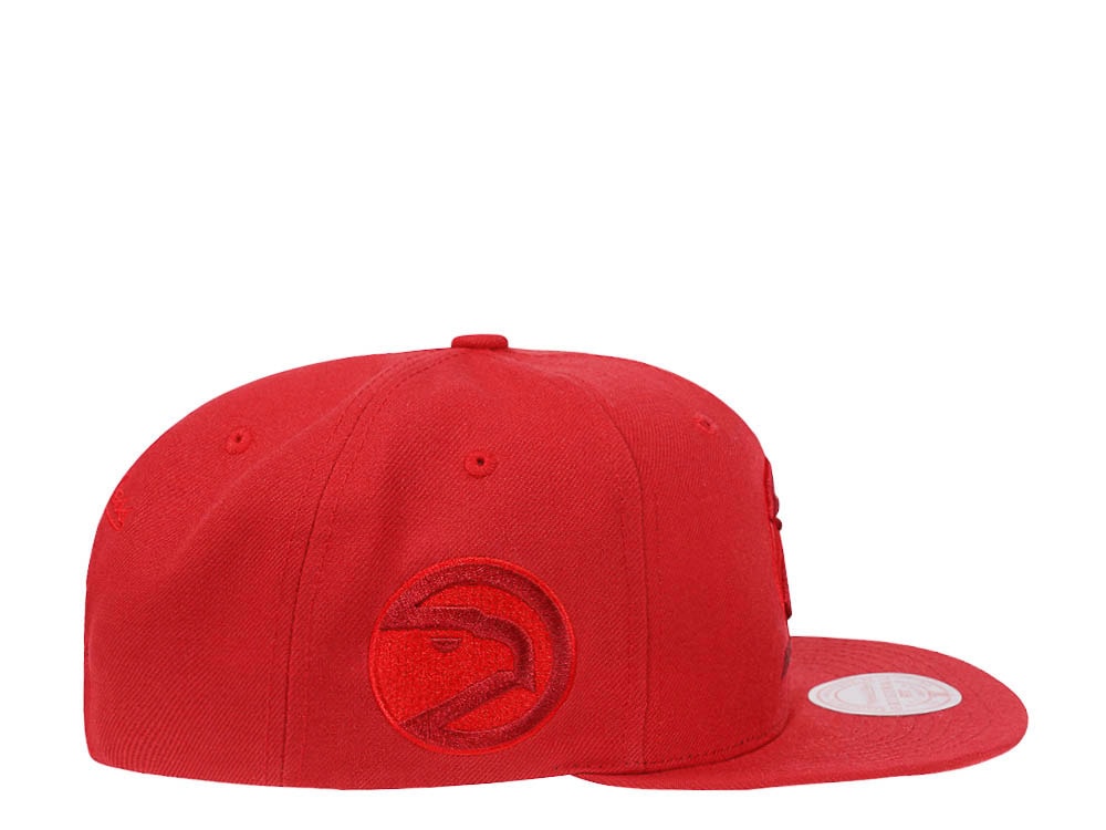 Mitchell & Ness Atlanta Hawks Red Hardwood Classic Snapback Casquette