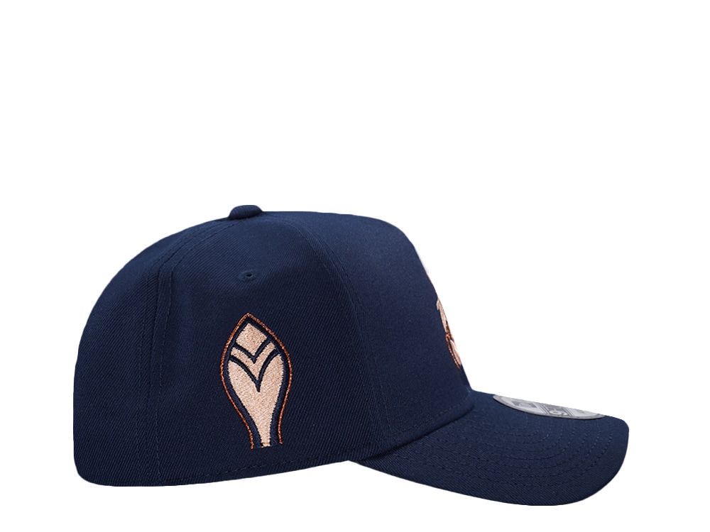 New Era Atlanta Braves Cooperstown Classic Ocean Blue Prime Edition 9Forty A Frame Snapback Casquette