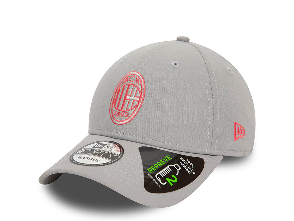 New Era AC Milan Gray Seasonal Pop 9Forty Strapback Casquette