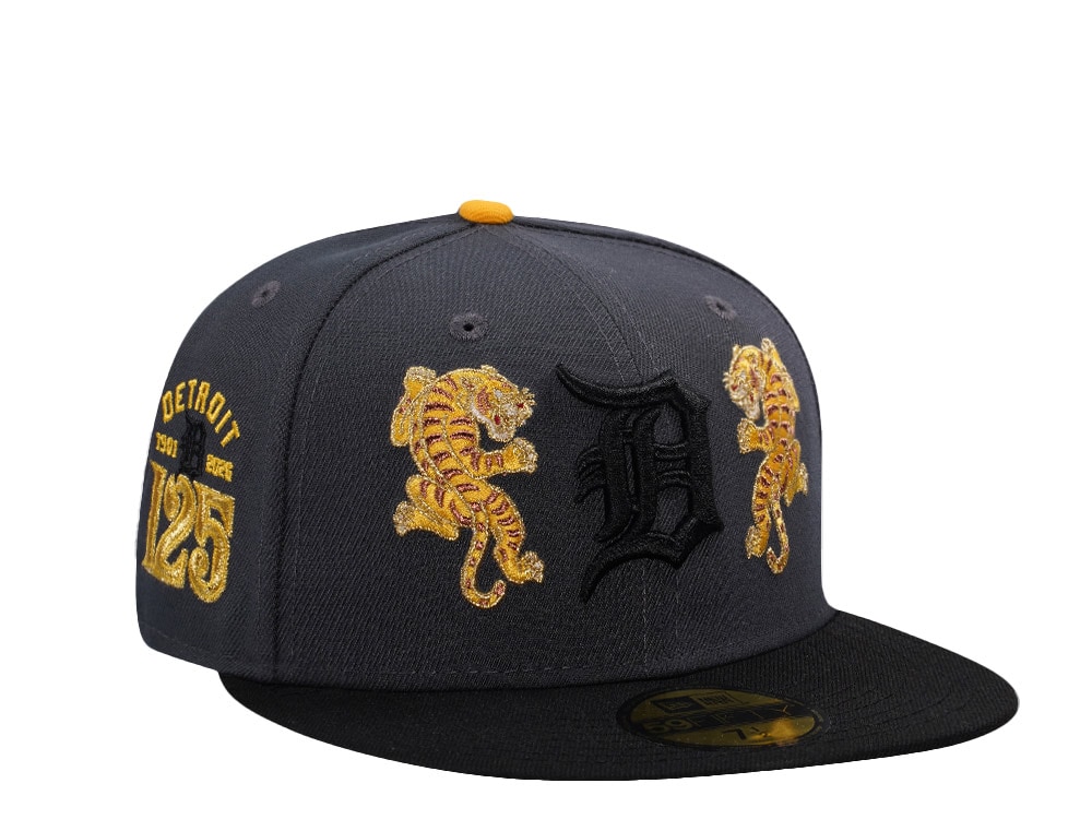 New Era Detroit Tigers 125th Anniversary Tiger Gray Two Tone Edition 59Fifty Fitted Casquette