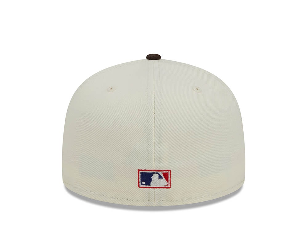 New Era San Diego Padres White Retro Script 50th Anniversary Throwback Edition 59Fifty Fitted Casquette