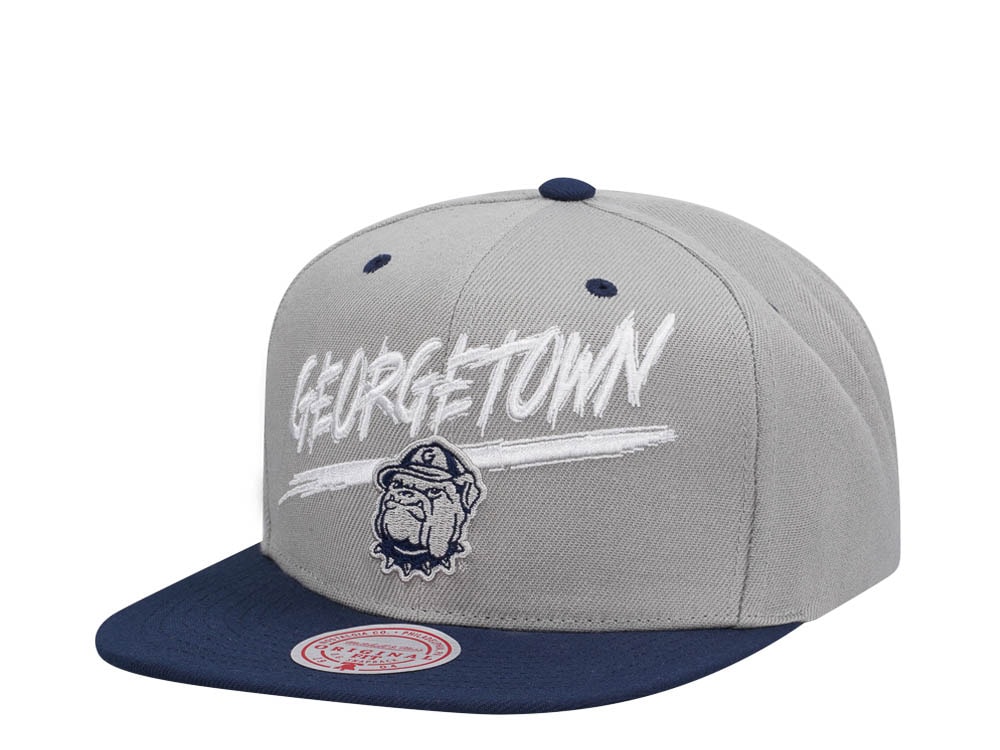 Mitchell & Ness Georgetown University Transcript Two Tone Snapback Casquette