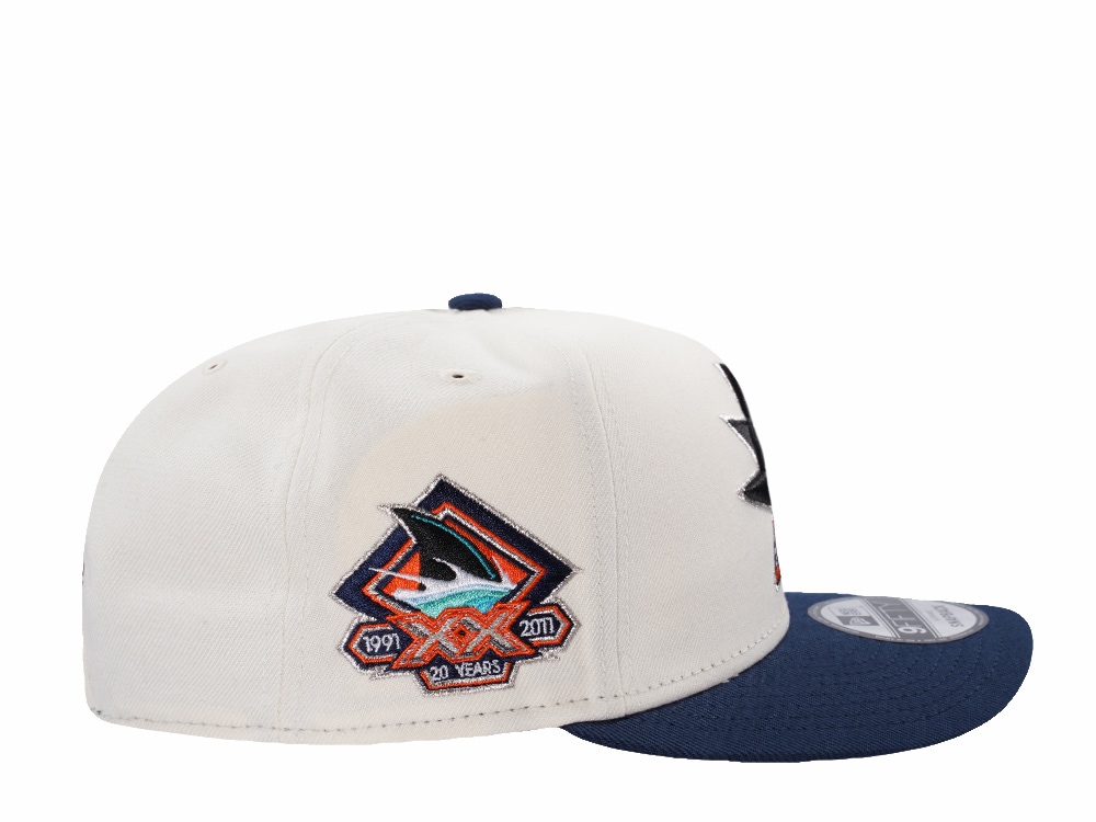 New Era San Jose Sharks 20th Anniversary Chrome Two Tone Edition 9Fifty A Frame Snapback Casquette