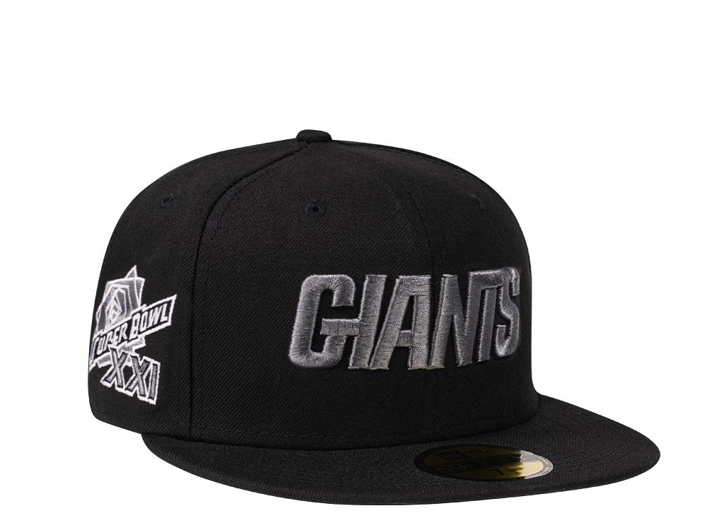 New Era New York Giants Super Bowl XXI Steel Black Edition 59Fifty Fitted Casquette