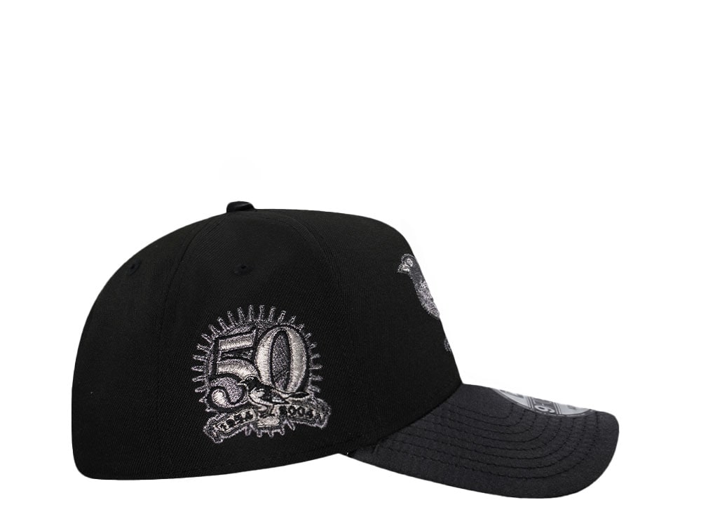 New Era Baltimore Orioles 50th Anniversary Black Metallic 9Forty A Frame Snapback Casquette