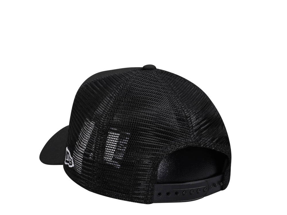 New Era Miami Heat Black 9Forty A Frame Trucker Snapback Casquette