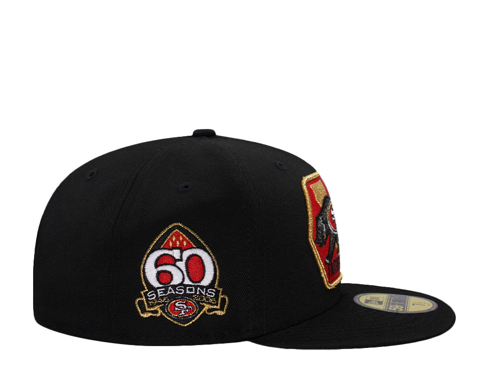 New Era San Francisco 49ers 60 Seasons Black Prime Edition 59Fifty Fitted Casquette