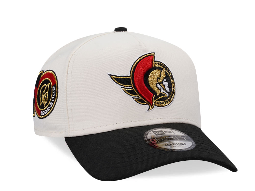 New Era Ottawa Senators 10th Anniversary Chrome Two Tone Edition 9Forty A Frame Snapback Casquette