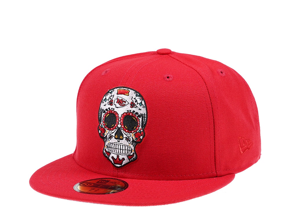 New Era Kansas City Chiefs Skull Edition 59Fifty Fitted Casquette