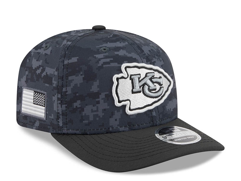 New Era Kansas City Chiefs NFL Salute to Service 2026 Digi Camo Black 9Seventy Stretch Snapback Casquette