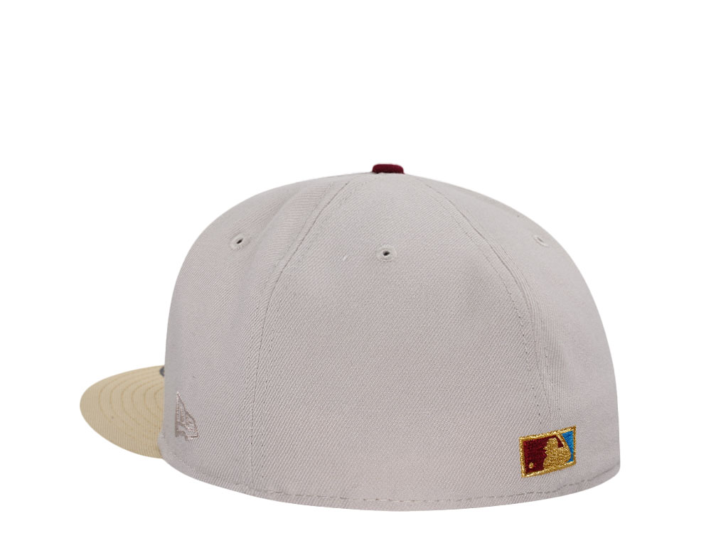 New Era Philadelphia Phillies World Series 1980 Sneaky Stone Gold Two Tone Edition 59Fifty Fitted Casquette