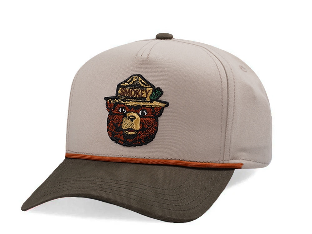 American Needle Smokey Bear Scottie Khaki Two Tone Edition Snapback Casquette